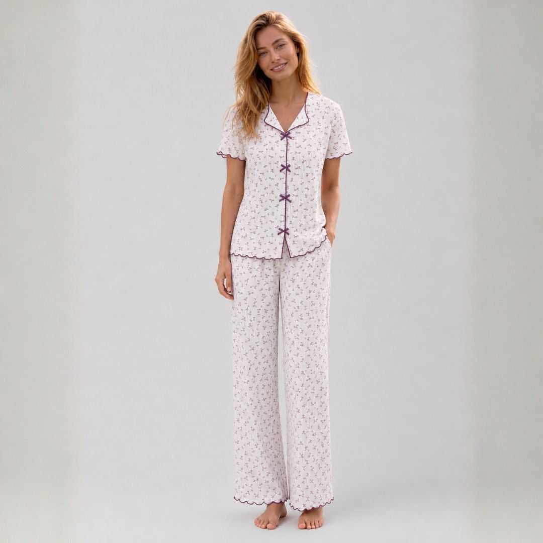 Purple Flowers Pajama