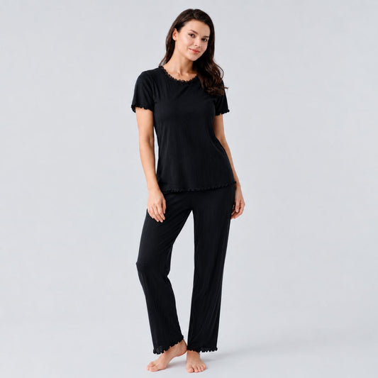 Black Cotton Set