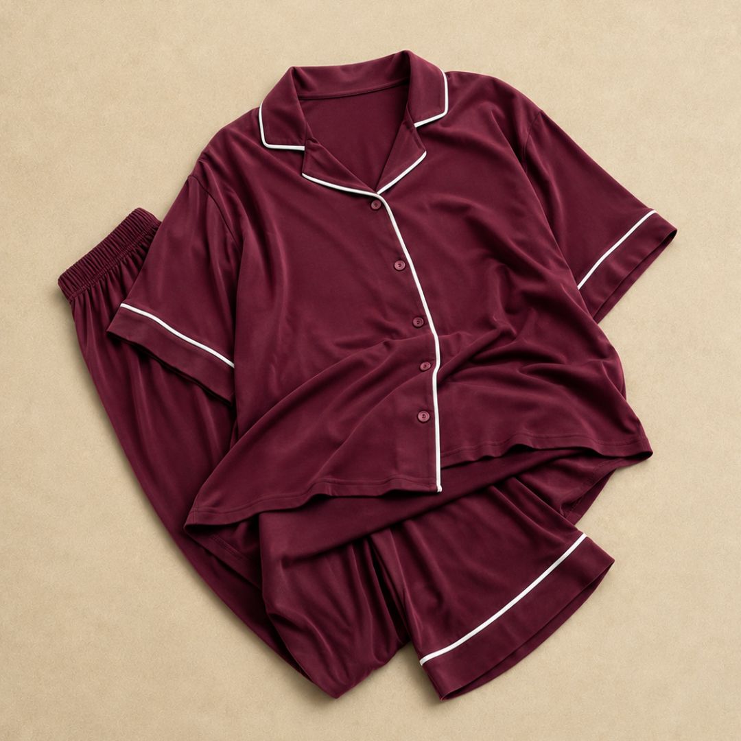 Burgundy Midnight Oversize Set