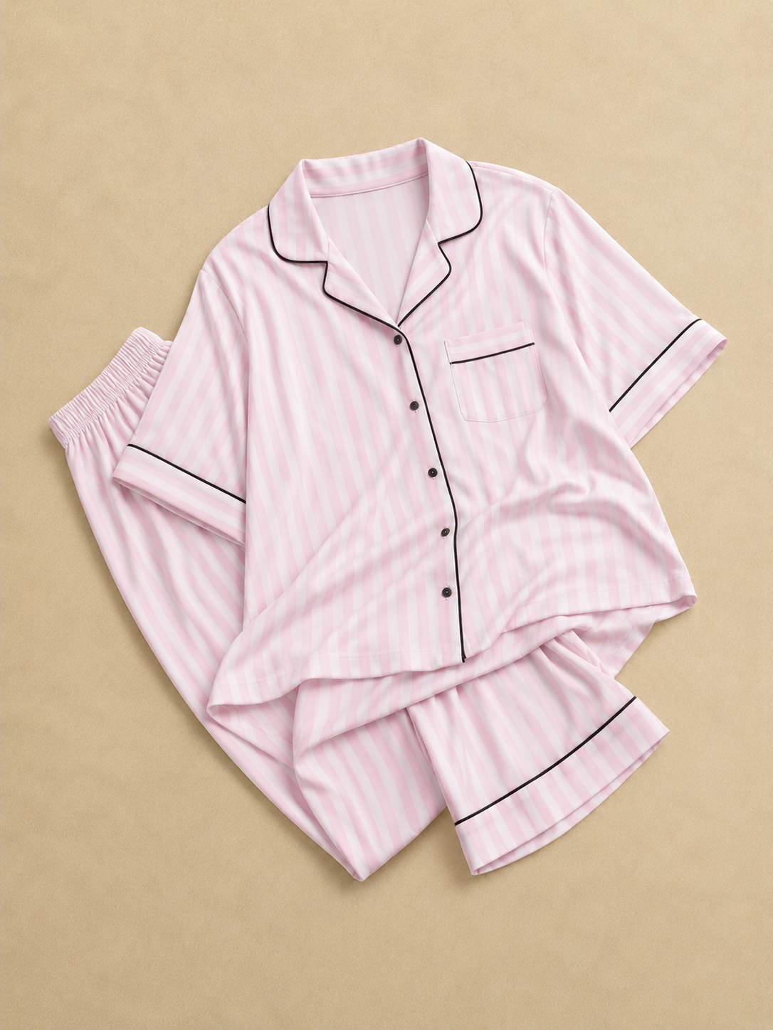 Patterned Pink & White Classic Set
