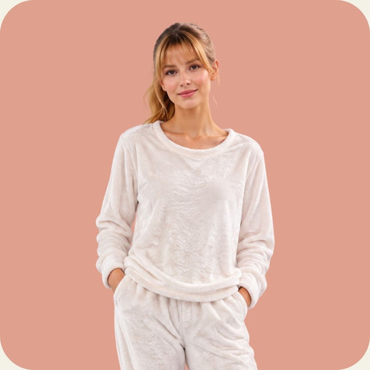 White Soft Cozy Pajama