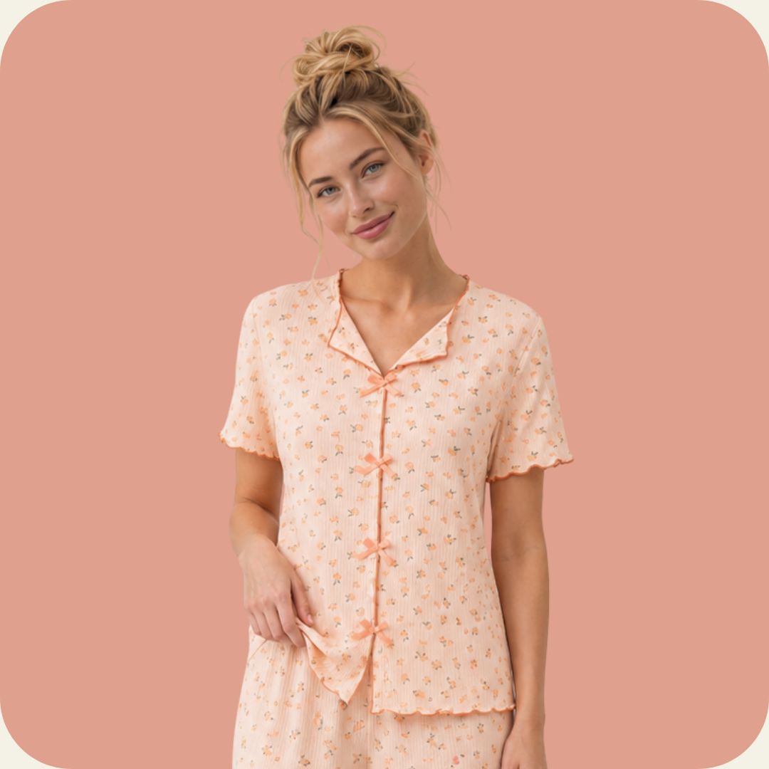Orange Flower Pajama