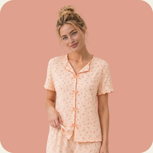 Orange Flower Pajama