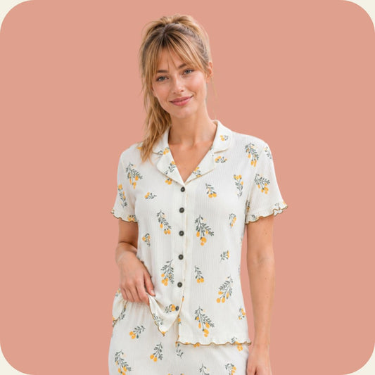 Yellow Fruit Pajama
