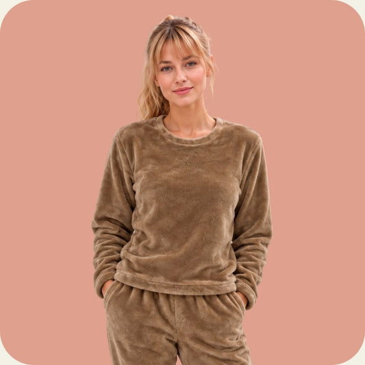 Brown Soft Cozy Pajama