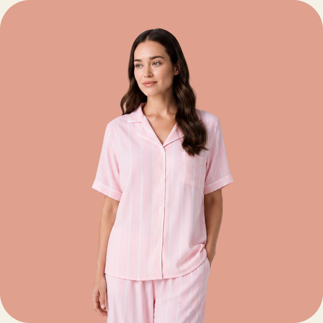 Patterned Pink & White Set