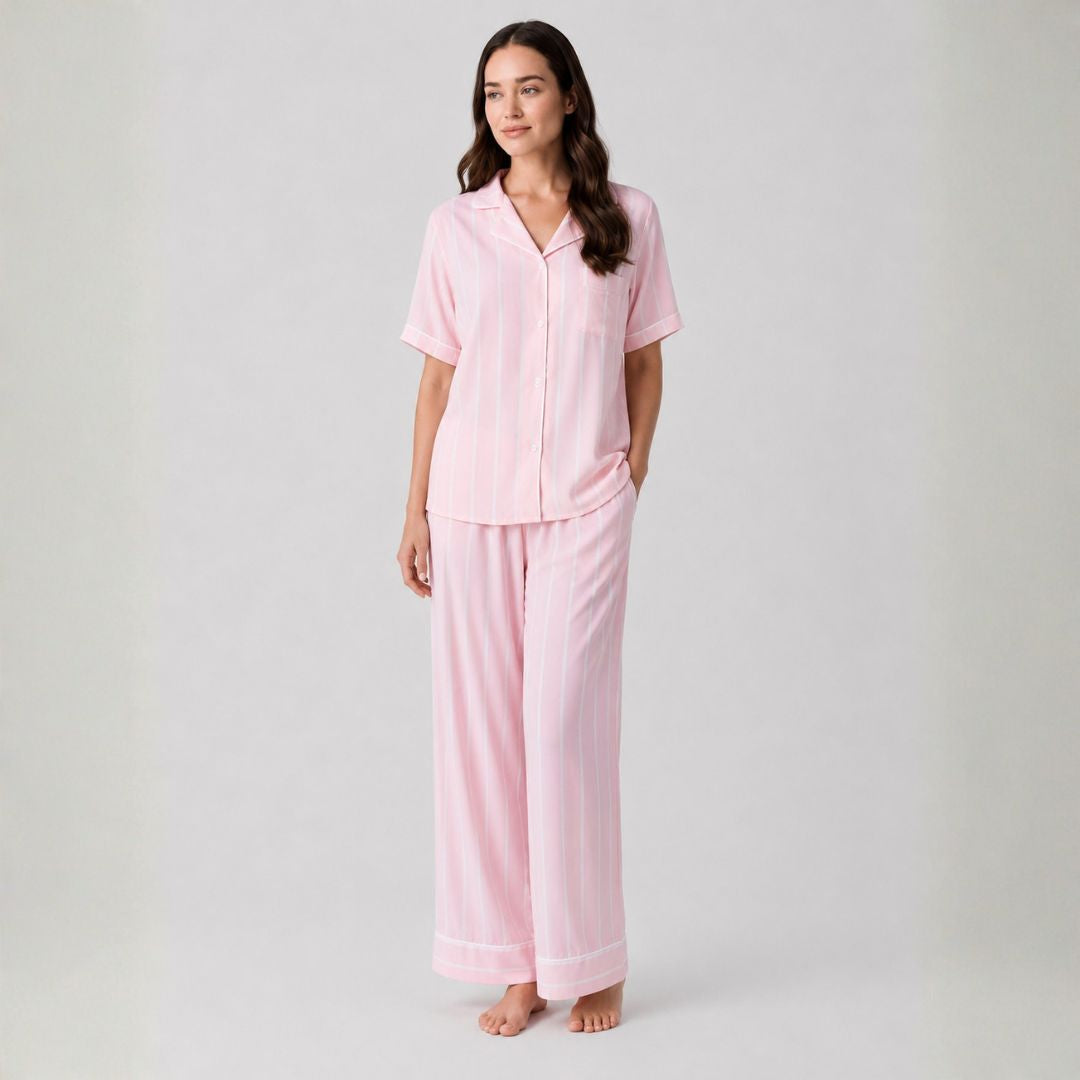 Patterned Pink & White Set