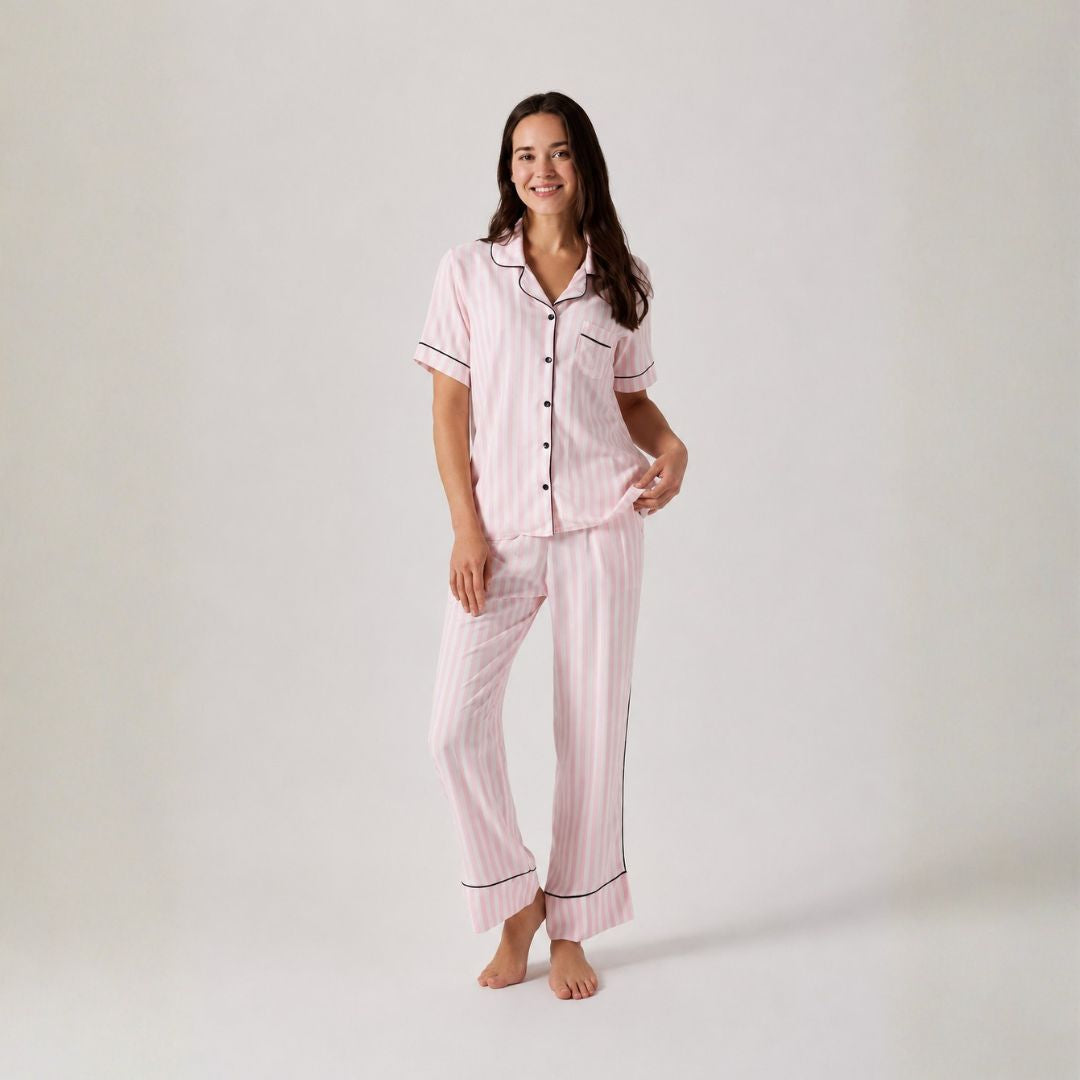 Patterned Pink & White Classic Set