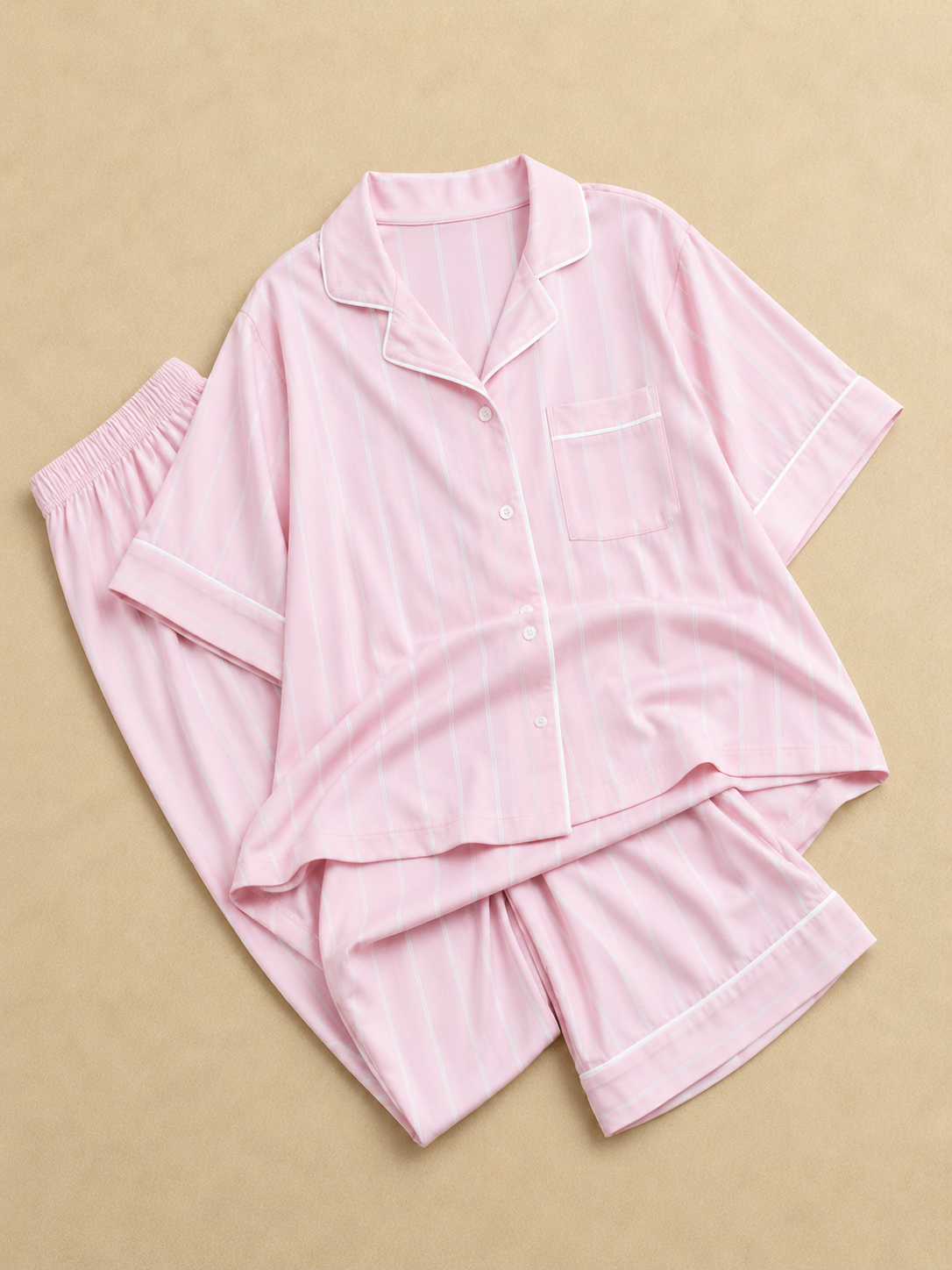Patterned Pink & White Set